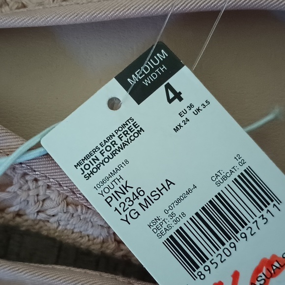 PIPER Light Pink Lacey Flats NWT - Picture 5 of 6